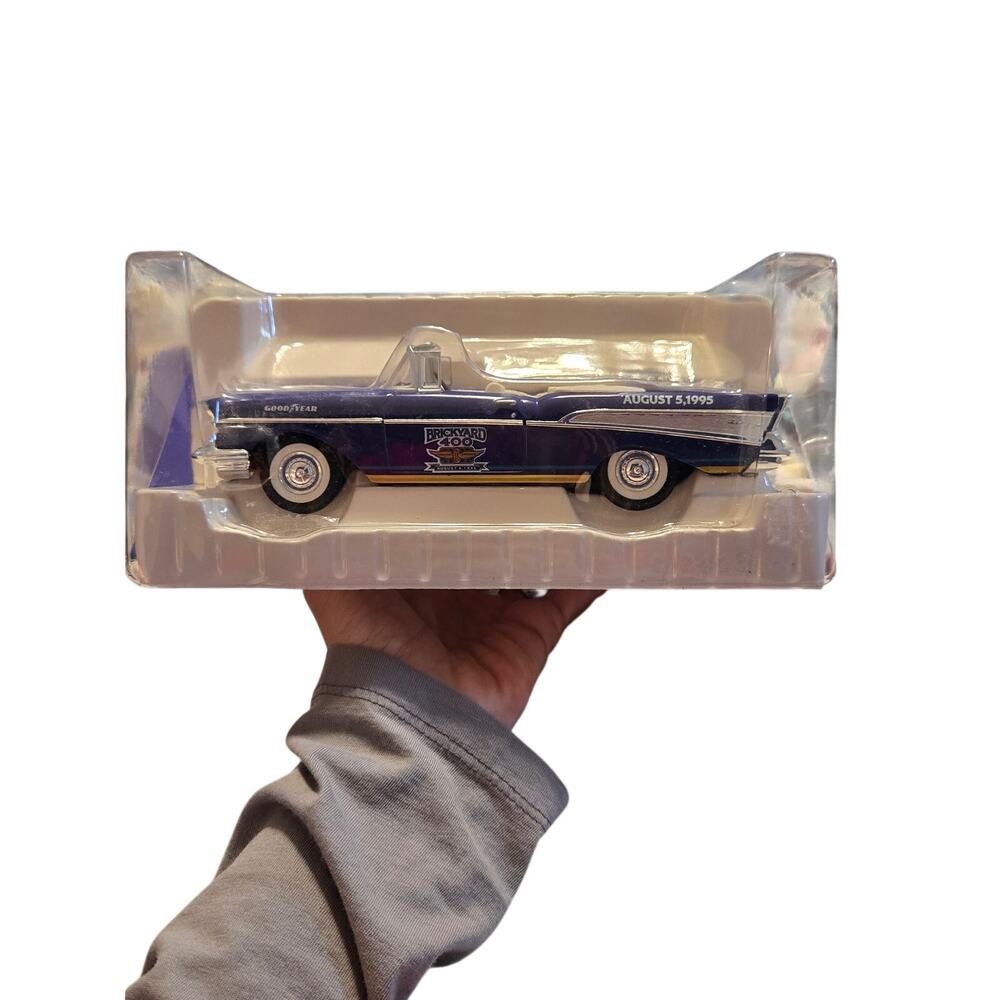 Racing Champions 1957 Chevrolet Die Cast Coin Bank Brickyard 400 August 5 1995